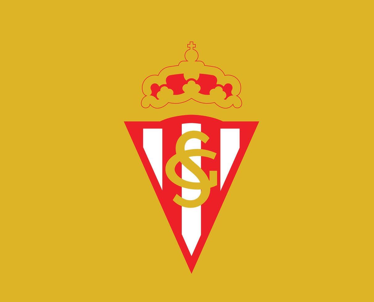 sporting-gijon-club-symbol-logo-la-liga-spain-football-abstract-design-illustration-with-yellow-background-free-vector